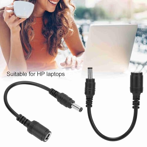 Adapter DC Tonysa do laptopa, kabel konwerter 7,4 x 5,0 mm żeński na 5,5 x 2,5 mm męski, 12V, czarny, 15 cm, 2 szt.