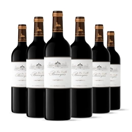 Castel Chateaux Grands Crus Griffe de Barreyres - Rotwein Trocken - AOP Haut Medoc - Jahrgang 2018 - Das Land der Rebe (6 x 0,75L)