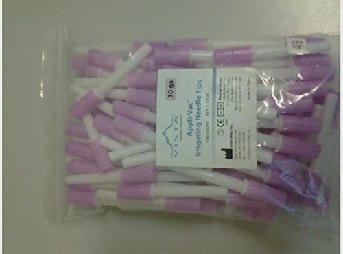 Vista Dental Products 315530 Appli-Vac Irrigating Tips 100/Bx 30ga Purple Vista Dental Products 315530 Appli-Vac Irrigating Tips 100/Bx 30ga Purple