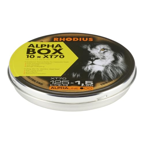 RHODIUS XT70 Trennscheibe 115x1,0 Mm – 10 Stück – Extra Dünn Für Edelstahl & Stahl – Made In Germany