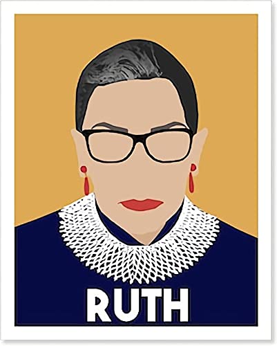 Ruiyan Inspirational Feminist Wall Art Prints, Womens History Month Poster, Abstract Icon Portraits-Girl Power Poster Set, Aesthetic Room Decor For Womens, Set Of 4 (8€X10€), No Frame #TOP4