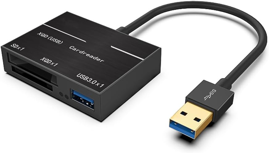 XQD Card USB 2.0 USB 3.0 Reader High-Speed Transmission 500MB/s for Mac Windows System D4 D5 D500