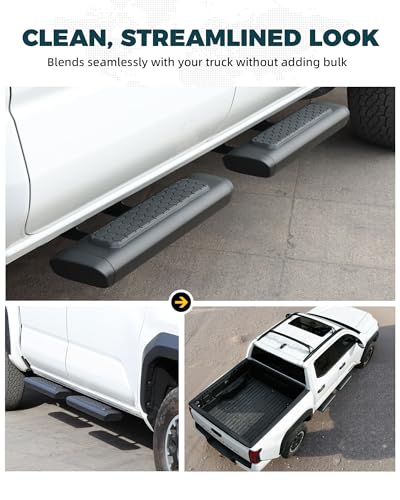 Trumgeta EZ Side Steps Fit for 2019-2025 2026 Chevy Silverado & GMC Sierra 1500 2020-2025 2026 2500 HD 3500 HD Crew Cab Running Boards - Thumbnail 7