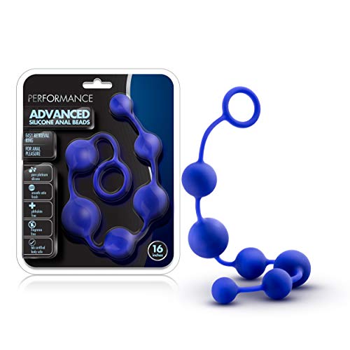 Blush Performance Silicone Anal Beads Indigo Blue Taille Unique
