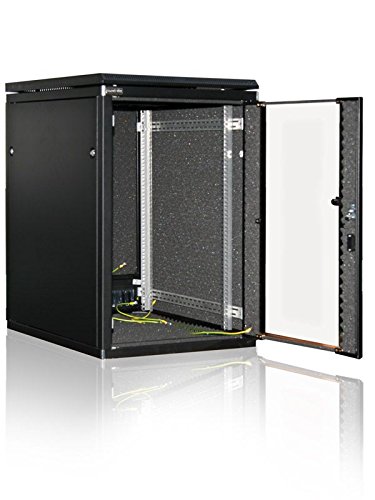 SILENCE RACK - Armario para servidores (15 U, 600 x 800 mm), color negro