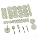 Produktbild 50 Stück Filz Polierpad Buff Clean Wheels & Point Dorn Buff für Rotary Dremel