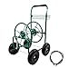 Produktbild TRUTZHOLM Schlauchwagen Premium 4 Vollgummiräder, 92 x 57 x 78, pulverlackierter Stahl, für 80 m Gartenschlauch, Anschluß 3/4", adaptierbar auf 1/2 Zoll, Gartentrommel Schlauchabroller Schlauchhalter