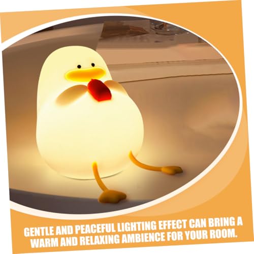 Lámpara de noche LED de silicona con diseño pato miniatura 4