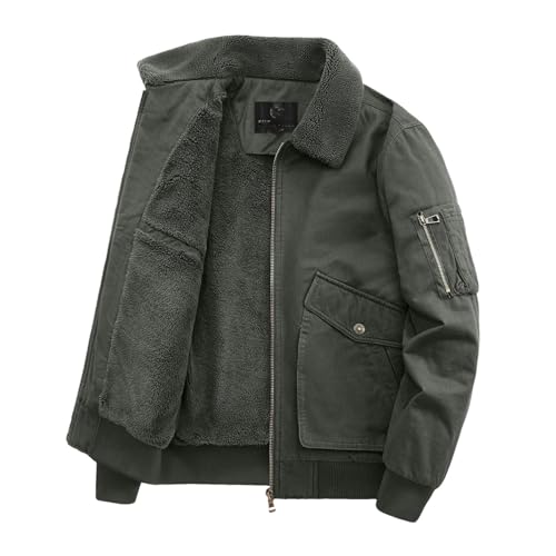 Manteau coupe-vent pour homme vêtement d'hiver chaud veste cardigan décontracté