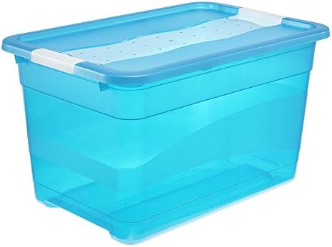 keeeper Crystalbox with Lid, Sliding Closure, 39.5x29.5x9.5 cm, 7 Litre, Cornelia, Transparent