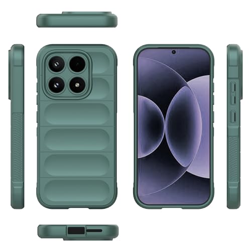 Image of for Xiaomi 17 Case Anti-Drop Soft TPU Rugged Phone Back Cover - Green