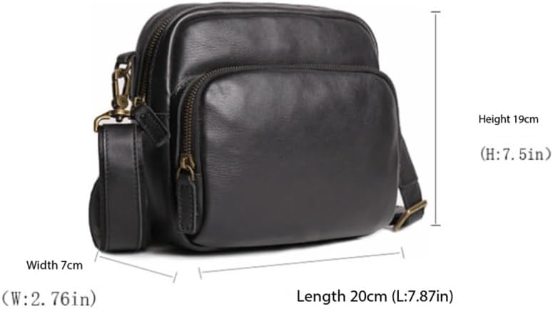 Leather Men's Single Shoulder Bag Casual Large Capacity Crossbody