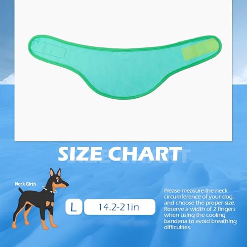 KASESSS Hunde Halstücher Kühlend, Hundehalstuch, Kühltuch Hund Halstuch Kühlend, Hundes Bandana im Sommer, Atmungsaktiv Kühlhalsband für Hundes zum Ausruhen, Schlafen, Sommerspaziergang und Spielen