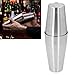 Cocktail Shaker Tins, All Stainless Steel Bartender Shaking Tins Cocktail Shaker Cup Kit Cocktail Mixing Tool for Professional Bartenders and Home Cocktail Lovers (Double Bottom)