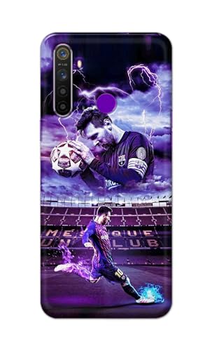 Image of Printed Hard Back Cover Case for Realme 5 | Realme 5s | Realme 5i | Realme Narzo 10 Back Cover (Famous Football Player) -1111