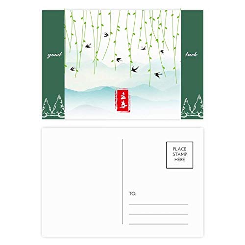 Cartes postales Le printemps commence lot de 20 format 5,7 x 3,8 pouces