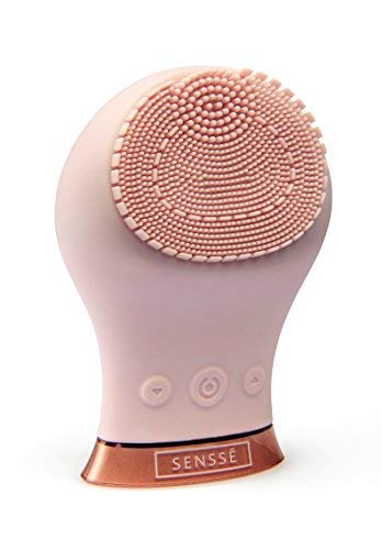 Preisvergleich Produktbild SENSSE - Silikon Exfoliator - Gesichtsreinigungsbürste für sanfte Gesichtsreinigung I Gesichtsbürste für tiefgründige Hautreinigung I Entfernung von Mitesser I Ideal für Peeling, Anti-Aging - Rosa
