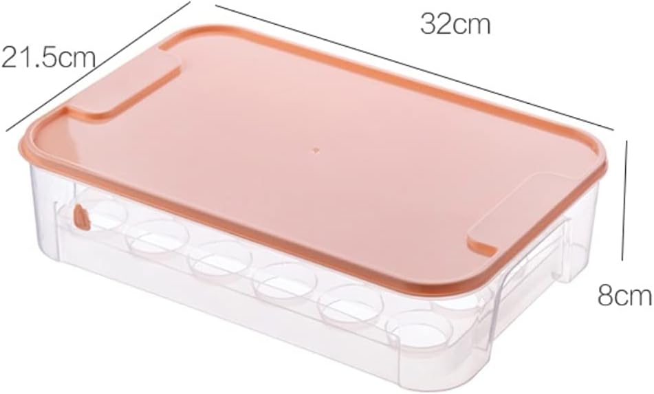 Egg Storage Box with Lid, Kitchen Refrigerator, Rack