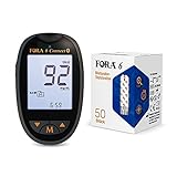 FORA 6 in 1 blutzuckermessgeräte Bluetooth, mit 50pcs Blutzucker-Teststreifen
