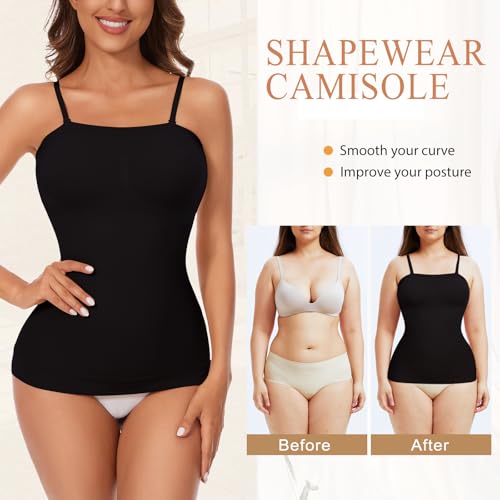 Strapless Shapewear Tank Tops Tube Tops for Women Cami Shaper Tummy Control Slimming Camisoles Compression4