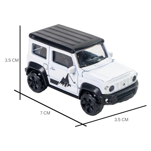Image of Mini Style Die Cast Metal White SUV Toy Car 1:64 Scale Collectible Off Road Adventure Vehicle Model for Kids Play Display Premium Miniature Car Gift Durable Metal Body Realistic SUV Model Toy