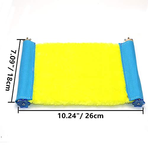 Image of Bird Nest Bed Hammock Toy Hamster Warm Comfortable Hanging House Perch Stand for Parrot Parakeet Cockatiel African Grey Cockatoo Lovebird Conure Finch Chinchilla Rat Gerbil Cage Accessories (L)