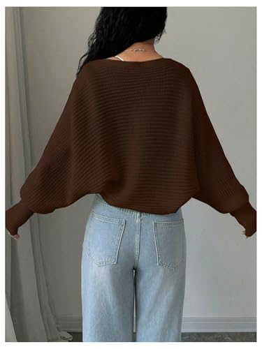 Image of GORGLITTER Women's Open Front Cropped Cardigan Bolero Sweater Lightweight Long Sleeve Shrug Knit Top