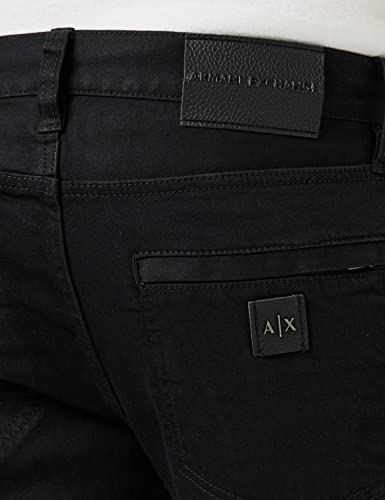 Armani Exchange Men's J27 Distressed Skinny Biker Jeans4