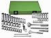 Socket Wrench Set, Met, 1/4", 3/8" Dr, 62 pc