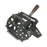 kowaku Roller Weeder Coltivatore Manuale Zappa a Ruota Dentata Struttura Robusta con Funzione Weeding Adatto per Giardinaggio Lavori Agricoli Pulizia Orto Coltivazione Campo Piccolo