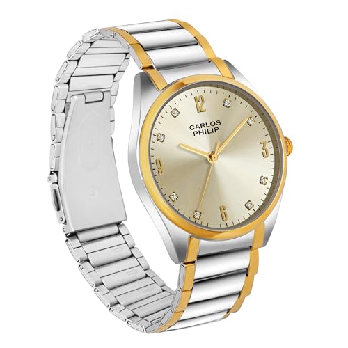 Image of Carlos Philip Axis Series Luxury Analog Watch for Men | Stainless Steel Strap | Japanese Miyota Movement | Stylish Water-Resistant Classic Timepiece