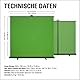 Elgato Green Screen XL - Extrabreites 2x1.82m Chroma-Key-Panel, Faltenfreies Material für Hintergrundentfernung für Streaming, Videokonferenzen auf Instagram, YouTube, TikTok, Zoom, Teams, OBS