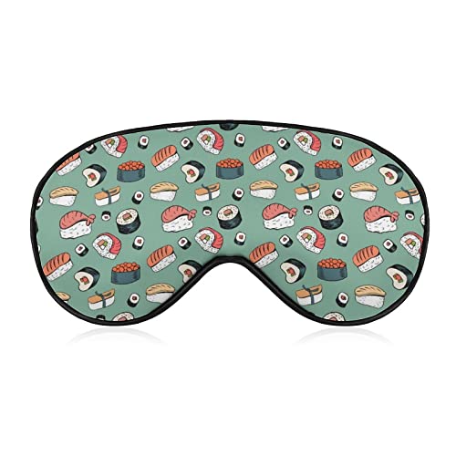 Ligero y cómodo antifaz para ojos para hombres, mujeres y niños, regalo para amantes del sushi,...