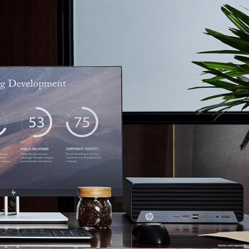 Image of HP Pro 400 G9 SFF Business Mini PC Desktop Computer, Intel Core I5-14500, up to 5.0 GHz, 16GB DDR5 RAM, 1TB SSD, Windows 11 Pro, HDMI, DisplayPort, USB-C, Wi-Fi, Bluetooth, Wired Keyboard&Mouse