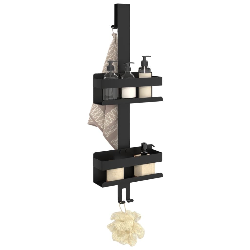 Duschcaddy - Organizador de ducha colgante (acero inoxidable 304, 70 cm de alto, 70 cm de alto, para puertas de ducha de hasta 25 mm, sistema de ahorro de espacio para almacenamiento de