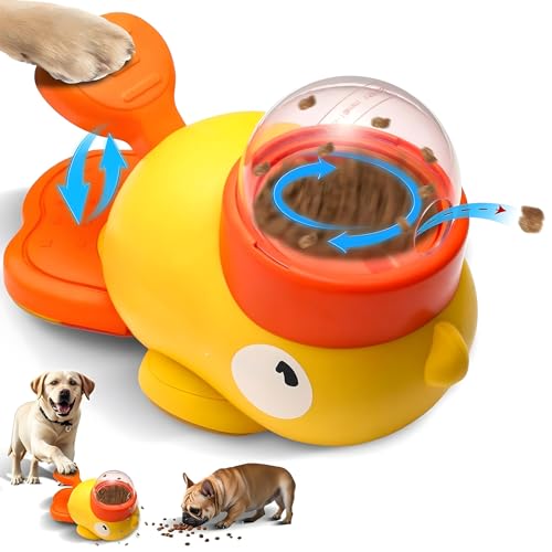 YALiya 2 In 1 per Giocattolo Dispenser Crocchette Cane, Gioco Dispenser Cibo per Cani, Giocattolo Interattivo a Forma di Anatra, Distributore di Crocchette per Cani, Giochi di Intelligenza Cane
