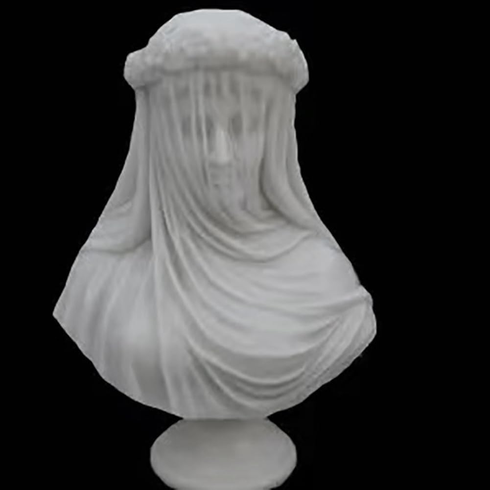 Escultura Art Déco de Resina Blanca, Estatua de Busto de Diosa Griega, Decoraciones for el hogar for colección de Arte, estanterías Ornamentales