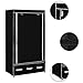 Produktbild Tidyard Kleiderschrank Schwarz 87 x 49 x 159 cm Stoff mit 3 Stoffschrank Faltschrank Garderobenschrank Garderob Schrank Schlafzimmer