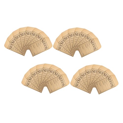 FUNNETOYU 50個入り ミニクラフト紙封筒 自己粘着式 小物収納袋 種子保存用 小型封筒 コイン ジュエリー整理用 軽量コンパクト