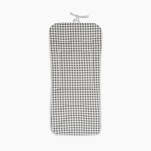 COLCHONETA DON ALGODÓN REVERSIBLE NIDO DE ABEJA VICHY GRIS