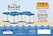 SUNSET FILTERS Type D Pool Filter Cartridge for Above Ground Pools, Size D Replacement, for Summer Waves Pool Filter Type D, Intex, rx600, Easy to Install, Made of Dacron Fibre, Re-usable (6 Pack)
