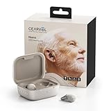 Cearvol Nano Case Control OTC Hearing Aids Rechargeable, 3 Hearing Programs Feedback Cancellation Noise Reduction 54 Hours Battery Comfort-Fit ITC Design, Starlight Color
