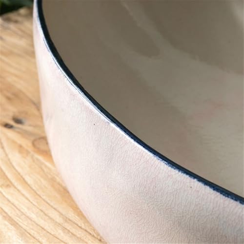 Lavabo de baño sin salpicaduras pintado a mano con desagüe completo y grifo 3