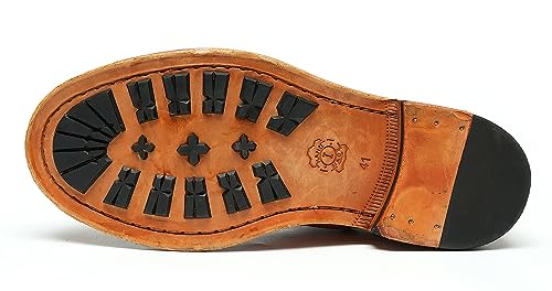 Santimon Oxfords Mens Formal Dress Shoes Genuine Leather Handcrafted Goodyear Shoes Brogues Derby Fashion Business Wedding Casual Prom Shoes for Men3