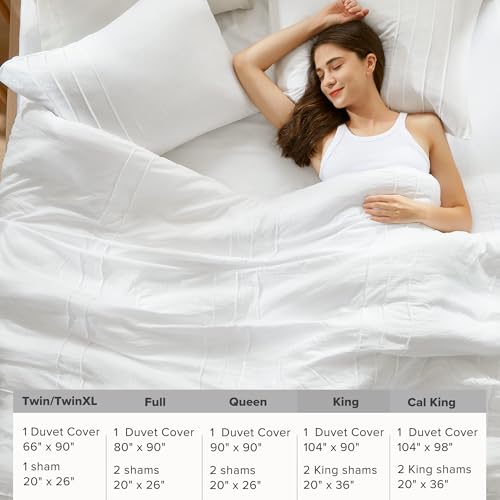 Housse de couette blanche de qualité supérieure en microfibre prélavée - 7