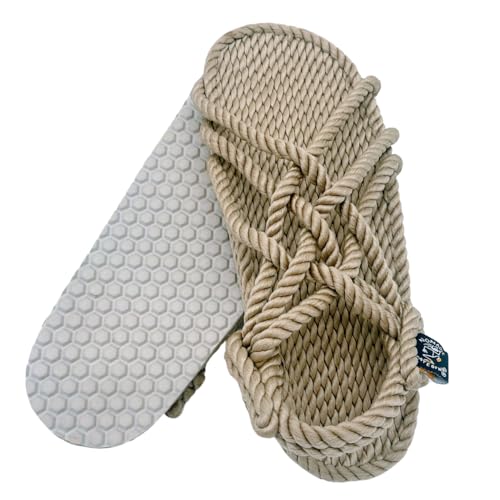 Nomadic State of Mind JC Sandal with Sole – Handmade Adjustable Rope Shoes – Vegan Friendly – for Men & Women