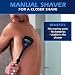 BaKblade 2.0 Back Shaver, Rückenrasierer und Körperrasierer für Männer Idealer Herren-Rasierer für einen Glatten Rücken Inkl. 2 Rasierklingen