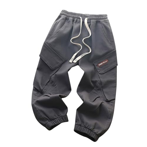 Oversized Boys Cargo Pants Fashion Casual Lightweight School Uniform Joggers Fall Winter Warm Athletic Sweatpants