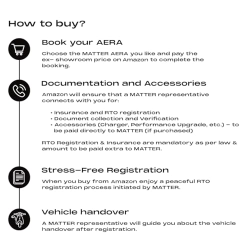 Image of Matter Aera 5000+ High Speed Electric Motorcycle /Bike Nord Grey with Charger Booking for Ex-Showroom