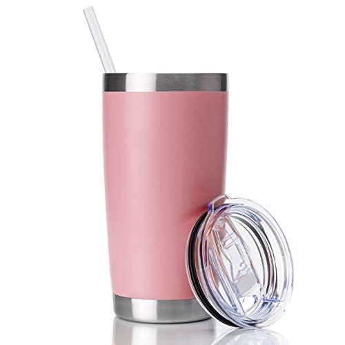 Civago 20oz Tumbler with Lid and Straw, Stainless Steel Vacuum Insulated Coffee Tumbler